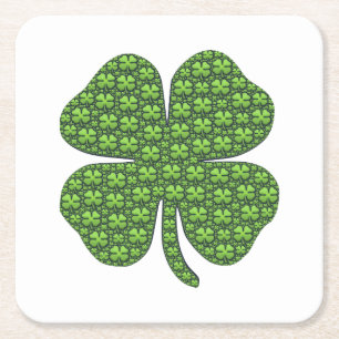 Dessous-de-verre Carré En Papier Lucky Irish Clover
