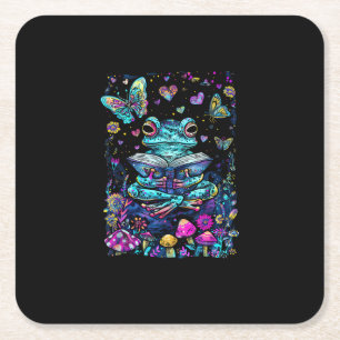Dessous-de-verre Carré En Papier Maison esthétique grenouille Cottagecore Goblincor