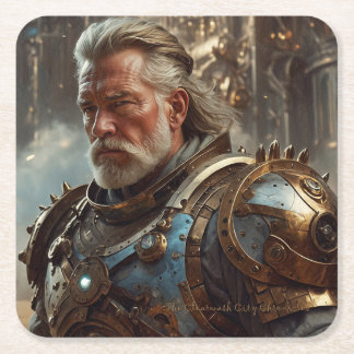 Dessous-de-verre Carré En Papier Majestic Regal Steampunk King Dessous de verre pap