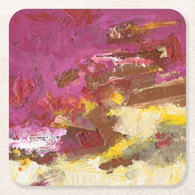 Dessous-de-verre Carré En Papier Marchez-moi à travers (Devant)