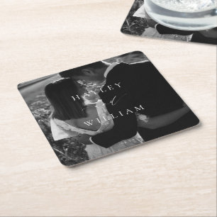 Dessous-de-verre Carré En Papier Mariage Ellesmere Photo