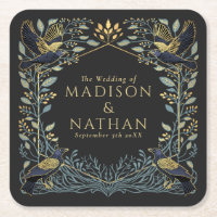 Mariage floral corbeau gothique enchanté