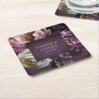 Mariage Floral Maximaliste Violet Élégant