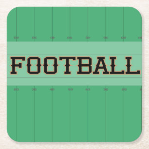 Dessous-de-verre Carré En Papier Marque de terrain de football