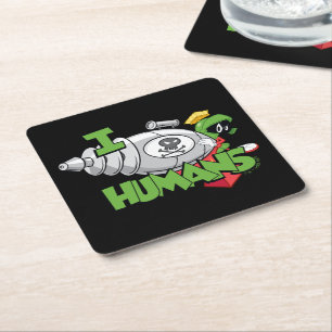 Dessous-de-verre Carré En Papier MARVIN THE MARTIAN™ I Laser Humains