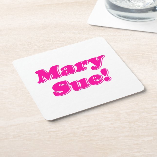 Dessous-de-verre Carré En Papier Mary Sue ! (Incliné)