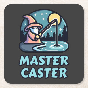 Dessous-de-verre Carré En Papier Master Caster Imaginaire Fishing
