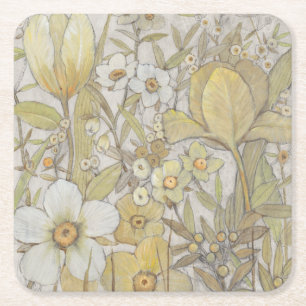 Dessous-de-verre Carré En Papier Mélanger floral