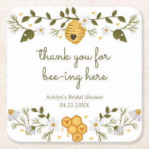 Dessous-de-verre Carré En Papier Merci pour ces dessous de verre en papier Bee-ing 