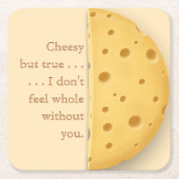 Message Cheesy personnalisé Trompe L'oeil Fromage