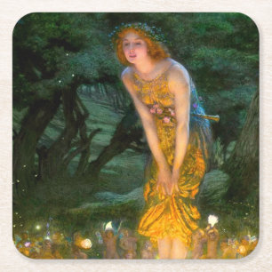 Dessous-de-verre Carré En Papier Midété Eve Edward Robert Hughes