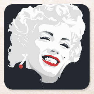 Dessous-de-verre Carré En Papier Miki Marilyn