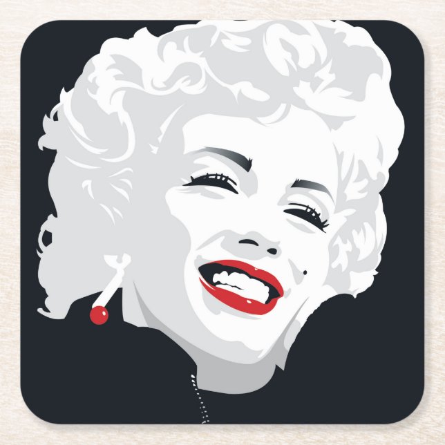 Dessous-de-verre Carré En Papier Miki Marilyn (Devant)