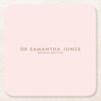 Minimaliste Moderne Docteur Professionnel Rose