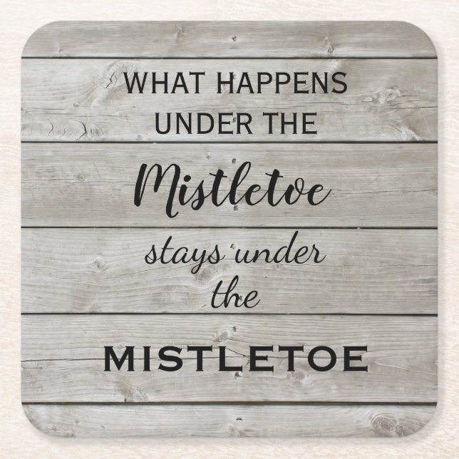Dessous-de-verre Carré En Papier Mistletoe Holiday (Devant)