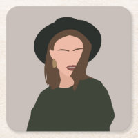 Moderne minimaliste Abstraite fille dans Casquette