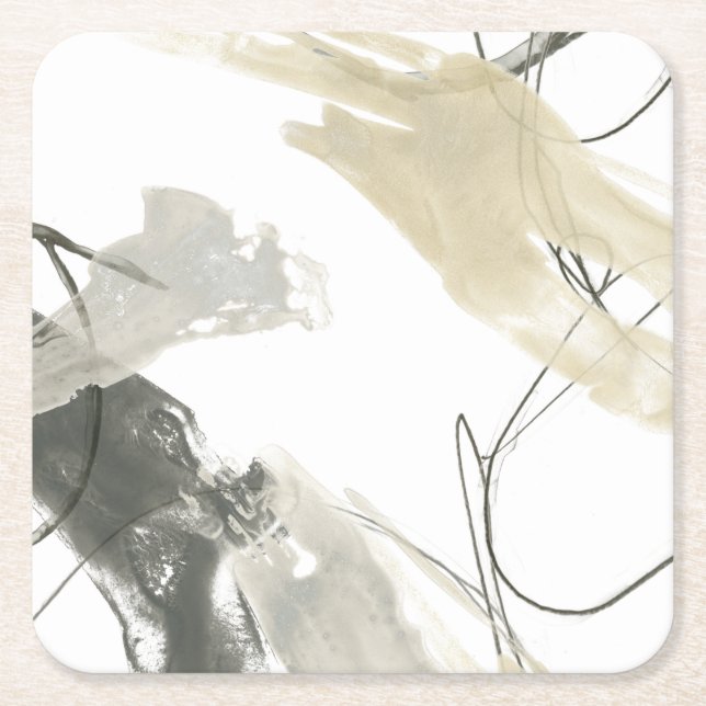 Dessous-de-verre Carré En Papier Moment monochrome (Devant)