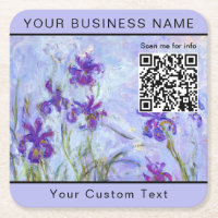 Monet - Lilac Irises / Iris Mauves - Code QR