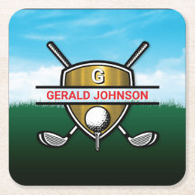 Monogramme de golf élégant personnalisé minimalist