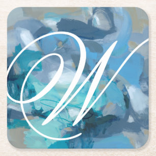 Dessous-de-verre Carré En Papier Monogramme   Tangé