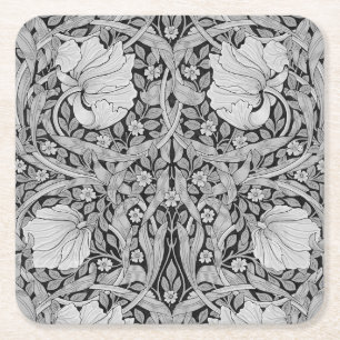 Dessous-de-verre Carré En Papier Monotone gris Pimpernel, William Morris