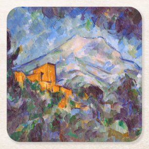 Dessous-de-verre Carré En Papier Mont Sainte-Victoire, Paul Cezanne