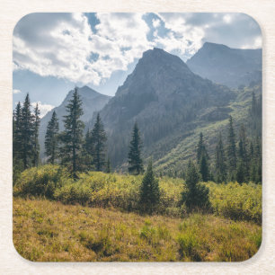 Dessous-de-verre Carré En Papier Montagnes   La nature sauvage de la Sainte Croix, 