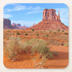 Dessous-de-verre Carré En Papier Monument Valley Arizona