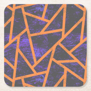 Dessous-de-verre Carré En Papier Mosaïque d'Halloween