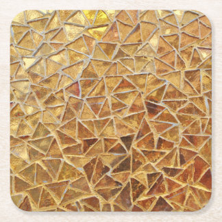 Dessous-de-verre Carré En Papier Mosaïque d'or
