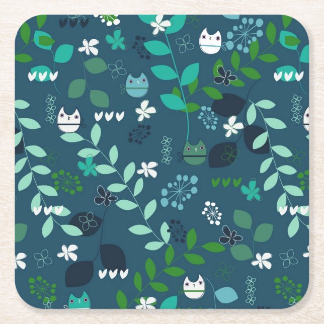 Dessous-de-verre Carré En Papier motif 2 (Devant)