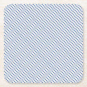 Dessous-de-verre Carré En Papier Motif Boules de Verre Bleu