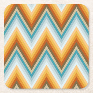 Dessous-de-verre Carré En Papier Motif d'arrière - plan de Chevron