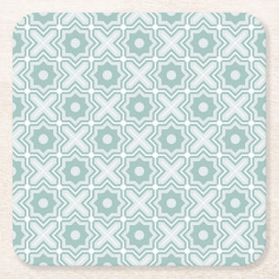 Dessous-de-verre Carré En Papier Motif de treillis en bande