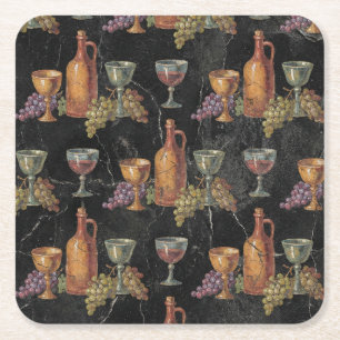 Dessous-de-verre Carré En Papier Motif de vin antique romain