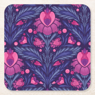 Dessous-de-verre Carré En Papier Motif décoratif avec coeur