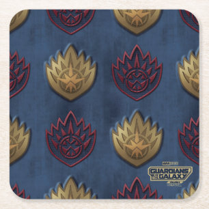 Dessous-de-verre Carré En Papier Motif d'insigne des Gardiens de la Galaxie