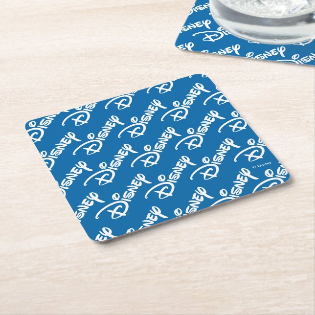 Dessous-de-verre Carré En Papier Motif du logo Disney (Incliné)