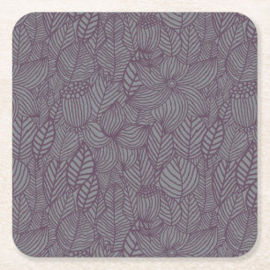 Dessous-de-verre Carré En Papier Motif floral 3