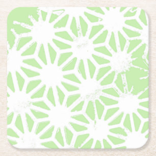 Dessous-de-verre Carré En Papier Motif géométrique vert pomme