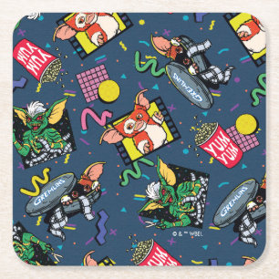 Dessous-de-verre Carré En Papier Motif Rétro-onde Gremlins™ 80's