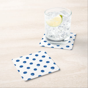 Dessous-de-verre Carré En Papier Motif shibori pois