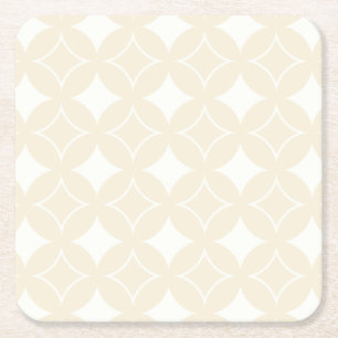Dessous-de-verre Carré En Papier Motif shippo beige