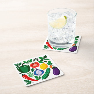 Dessous-de-verre Carré En Papier Motif végétal