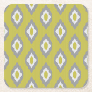 Dessous-de-verre Carré En Papier Motif vintage d'Ikat