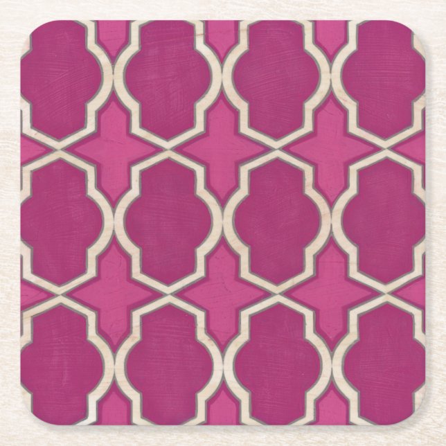 Dessous-de-verre Carré En Papier Motifs de marché II (Devant)