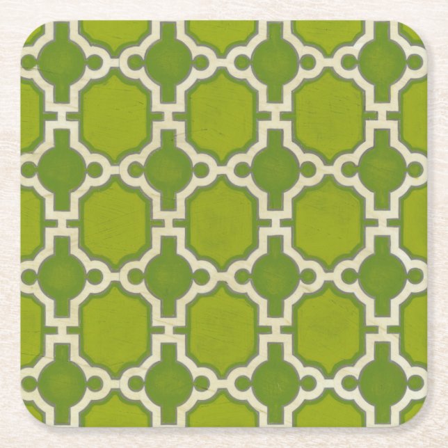 Dessous-de-verre Carré En Papier Motifs du marché IV (Devant)