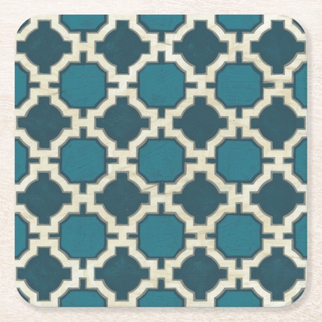 Dessous-de-verre Carré En Papier Motifs du marché VI (Devant)