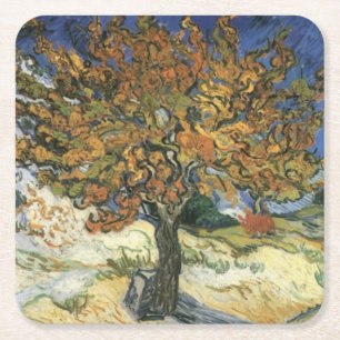 Dessous-de-verre Carré En Papier Mulberry Tree par van Gogh