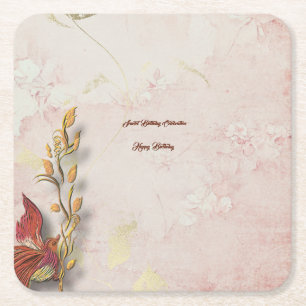 Dessous-de-verre Carré En Papier Murmures Crimson